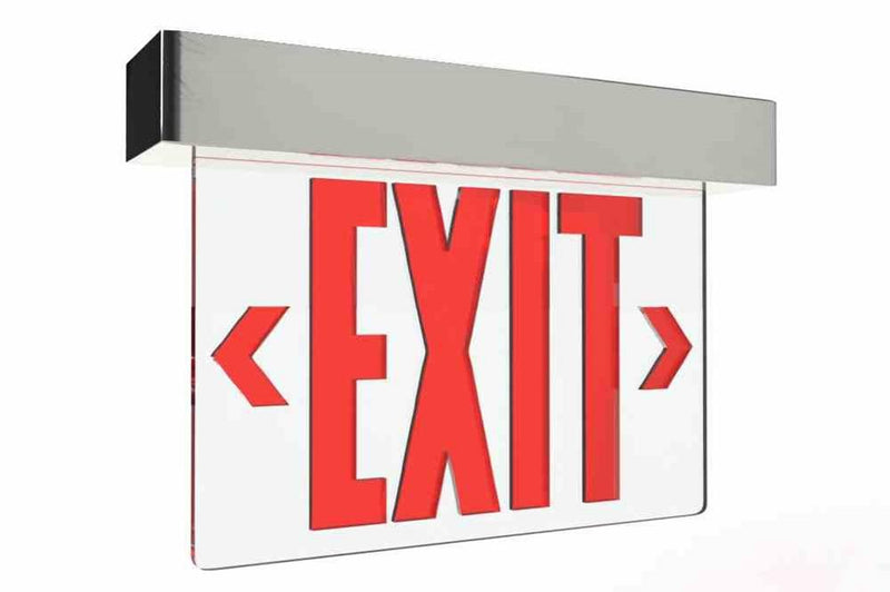 10W Explosion Proof LED Exit Sign - C1D2 - Low Voltage/Red - NYC Building Code Approved - IP54