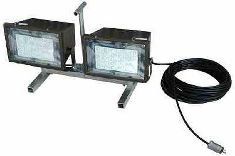 Portable Hazardous Location LED Light with Pedestal Stand - 2 X 150 Watt LED Lights - Class 1 Div 2