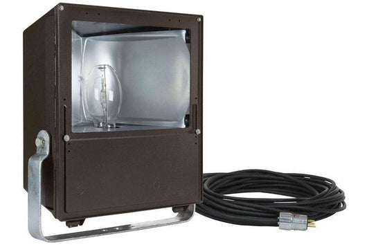 Class I, Div. II 400 Watt Metal Halide Flood Light - 200' SOOW Cord w/ Exp. Plug - Multi-Tap 120-277