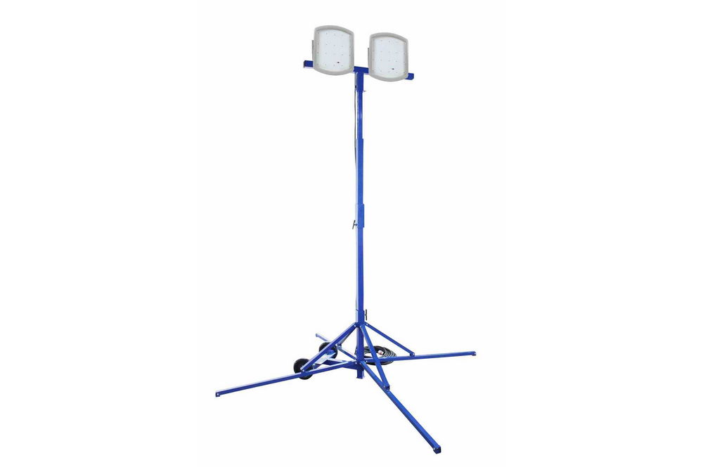 370 Watt Hazardous Location LED Light Tower - Quadpod Mount - C1D2 - 100 foot Cord w/ EXP Plug