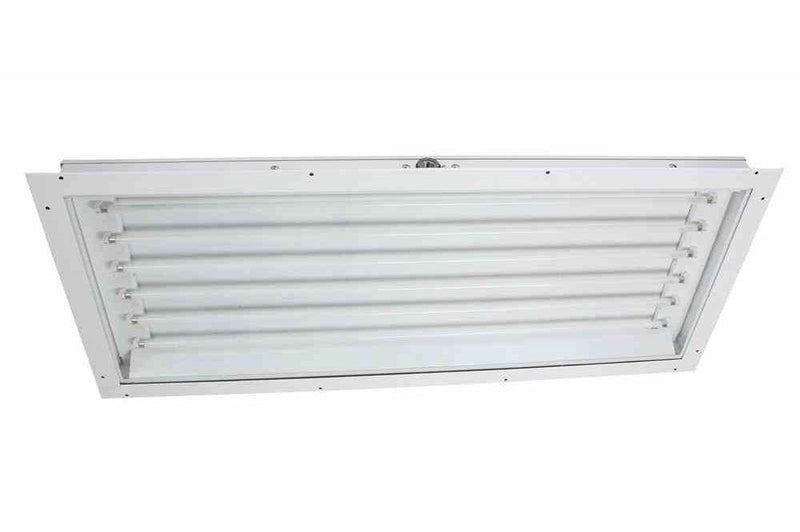 Rear Access Paint Spray Booth Lay-In Panel Light Fixture - 4ft, 4 Lamp - 347-480V - Class 1 Div. 2
