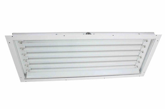 Rear Access Paint Spray Booth Lay-In Panel Light Fixture - 4ft, 6 Lamp - Class 1 Div. 2 - LED