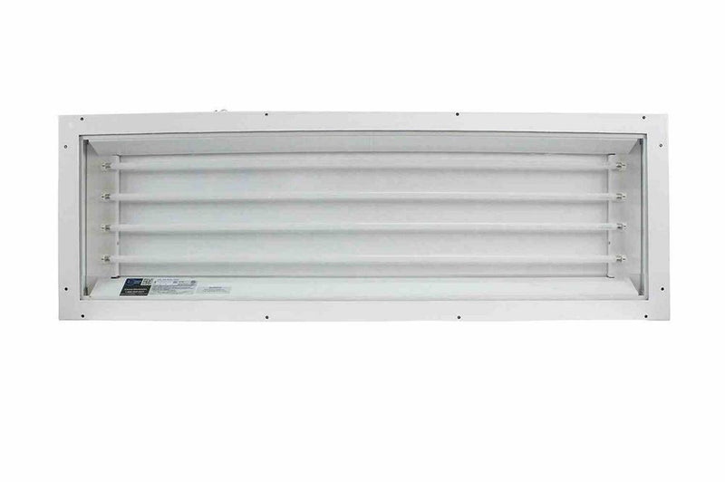 192W Rear Access Paint Spray Booth Lay-In Panel Explosion Proof Light Fixture - 4ft, 6 Lamp - C1D2