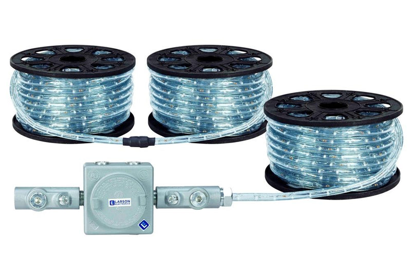 200W Explosion Proof LED Rope Light - 10' Length - 120-277V AC Stepped Down to 12V DC - C1D2