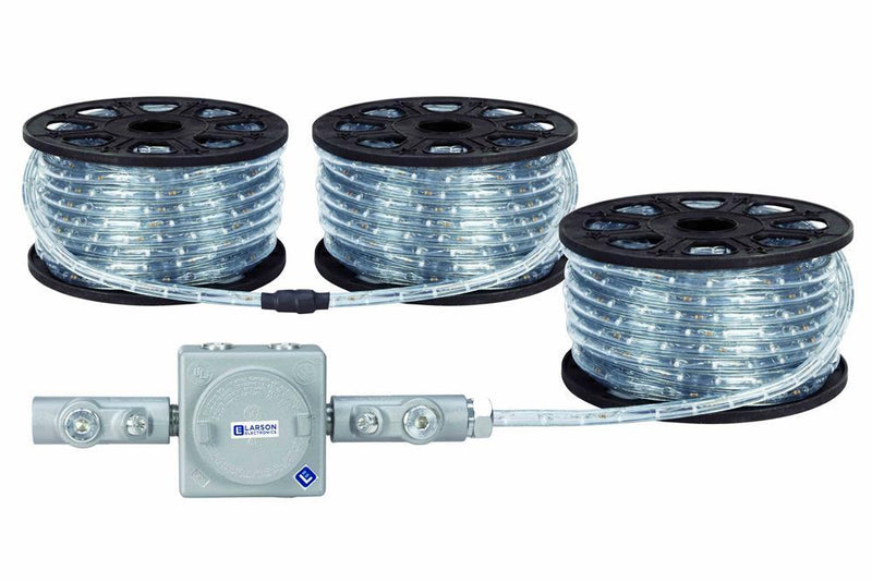 200W Explosion Proof Colored LED Rope Light - 250' Length - 120-277VAC Stepped Down to 12VDC - C1D2