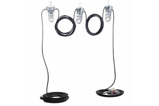 75ft Hazardous Location LED String Lights - 3 Lamps - Non-Metallic - Chemical Resistant - CID2