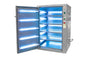 Mobile UV Hazardous Location Disinfection Cabinet - Kills 99% of Viruses - 120V - (20) UV Lamps, Timer - (5) Mesh Wire Shelves - Type Z Purge System for C1D2 Use