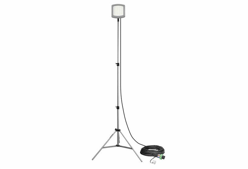 40W Hazardous Location LED Tripod Light - 3.5' to 10' - C1D2/ATEX Rated - 24V - 15M Cord w/ Cord Cap