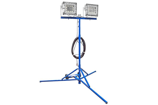 Hazardous Location Lighting - 300 Watts - 60 LEDS - Tripod Mount - 100ft cord - Class 1, Division 2