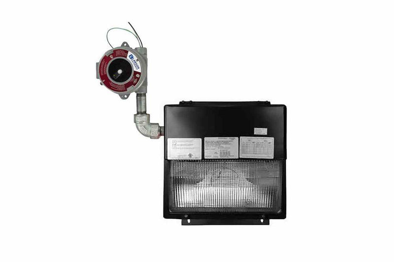 70W Hazardous Location LED Wall Pack Flood Light - 6,300 Lumens - C1D2 - Day/Night Sensor