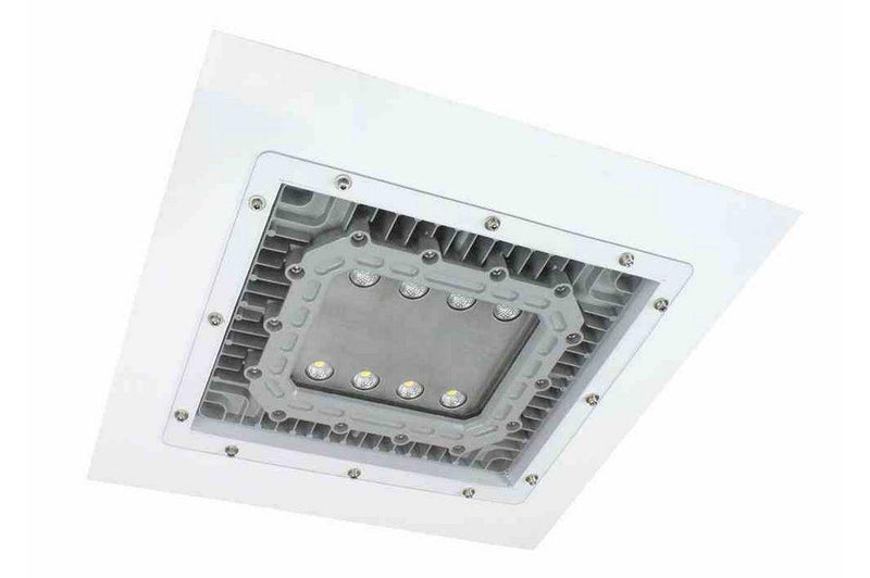 100 Watt Explosion Proof LED Light - 2x2 Lay-In Troffer - Class 1 Div 1 & 2 - Paint Spray Booth Rate