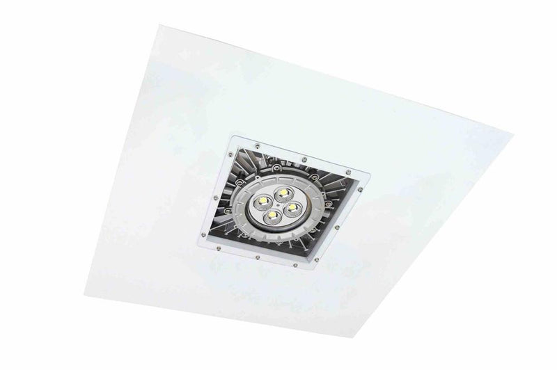 50W Explosion Proof 0-10V Dimmable LED Light- 2x2 Lay-In Troffer - C1D1&2 - Paint Spray Booth Rated