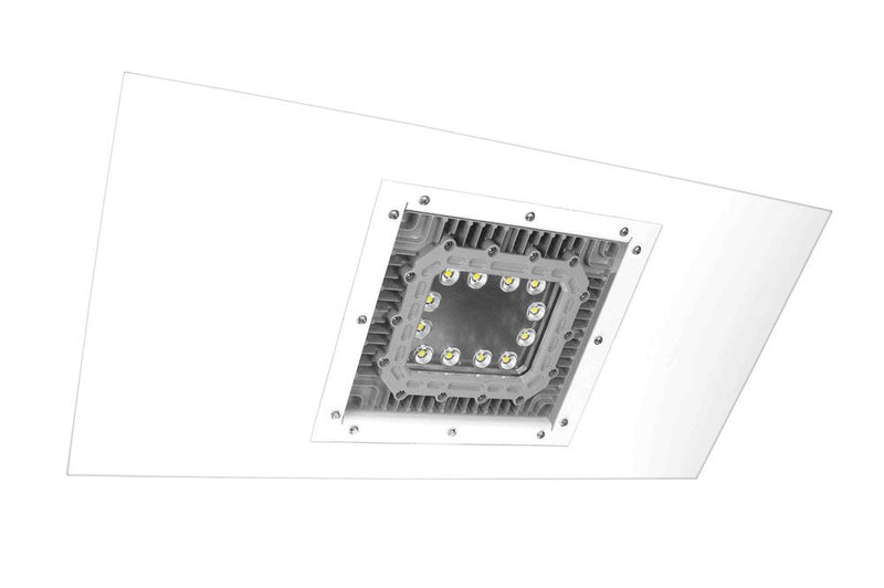 150W Explosion Proof LED Light - 140 Degree Spread - 2x4 Lay-In Troffer C1/2D1/2 Paint Spray Booth