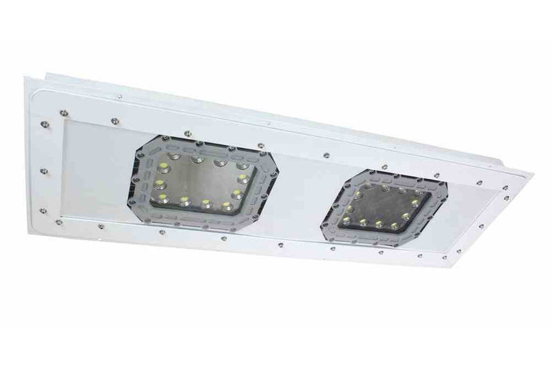 200W Low Profile Explosion Proof LED Light - 2x4 Lay-In Troffer Class 1/2 Div 1/2 Paint Spray Booth