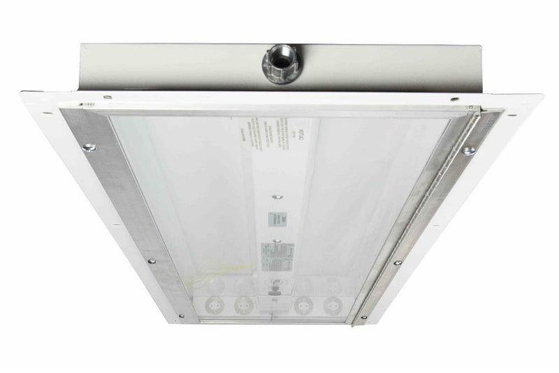 Low Profile Explosion Proof LED Light - 4ft, 4 Lamp - C1D2 - Paint Spray Booth Rated - NO LAMPS