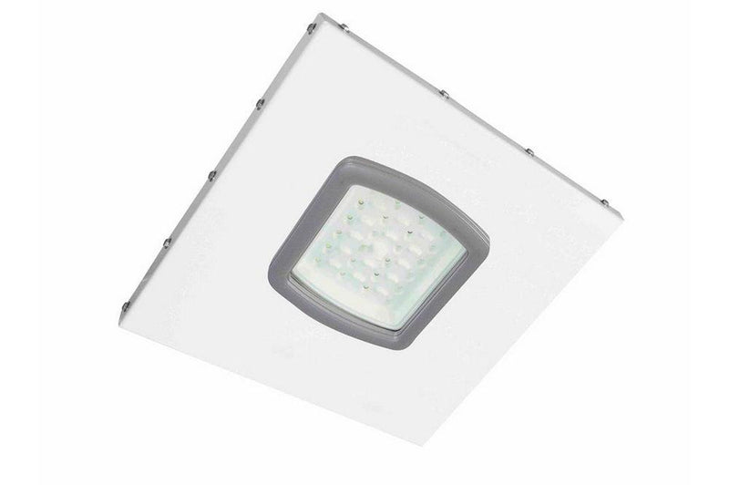 40W Explosion Proof LED Light w/ 3hr Emergency Backup - C1D1/C2D1 - 2x2 Lay-in Troffer - ATEX/ISO