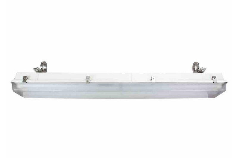 3-Lamp Corrosion Resistant Fluorescent Light Fixture - 2" Stainless Steel Pole Mount Brackets