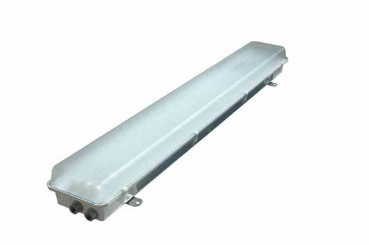Class 1 Division 2 Emergency Fluorescent Light - 4' 2 lamp - T8 Lamps - (4) NPT Wiring Hubs