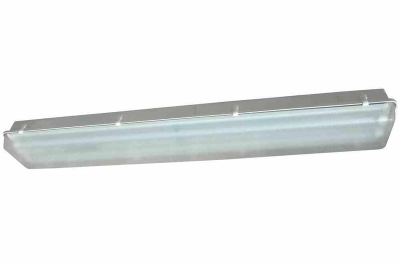 Corrosion Resistant Fluorescent Emergency Light Fixture - 2" Pole Mount Brackets - SS Hardware