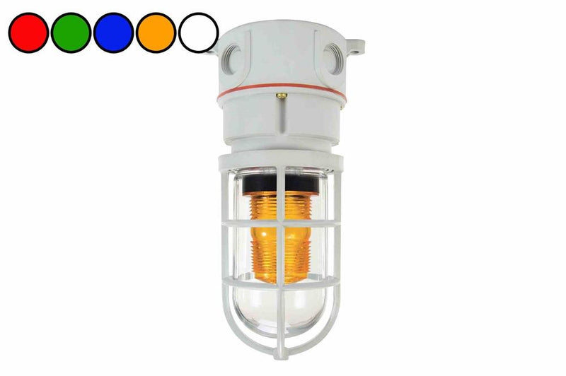 Hazardous Area Strobing Light Beacon - 60-80 Flashes per Min - 50 Candela - 3/4" Hub