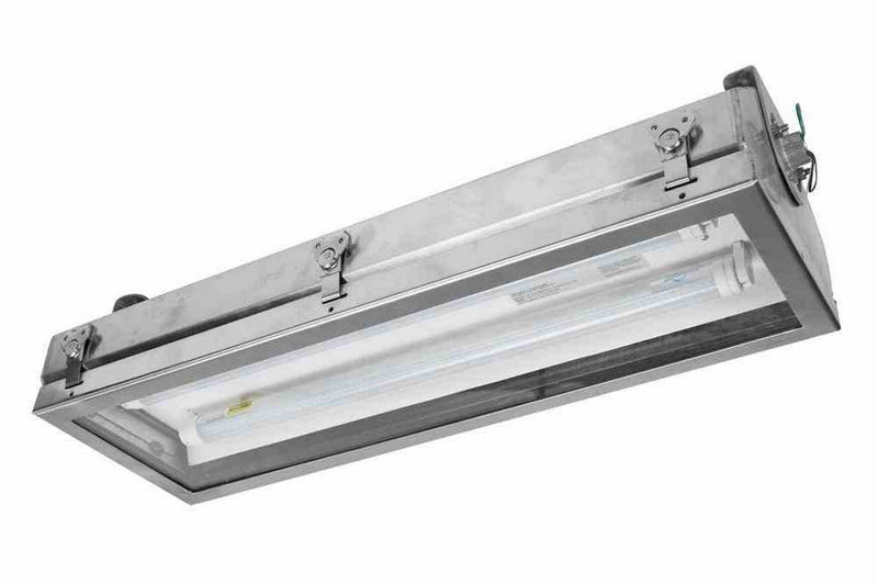 2ft Stainless Steel Hazardous Location LED Fixture - C1D2 - Corrosion Resistant - 0-10V Dimmable