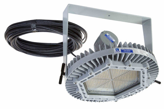 Larson 150W Ceiling Mount Explosion Proof High Bay LED Light - 25ft Cord w/ Cord Cap - 16,000 Lumens - PuriLite