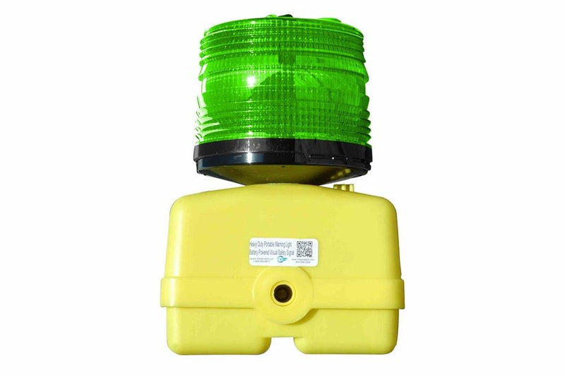 Heavy Duty Emergency Runway Light - Battery Powered - Portable Green Signal Light - 360Ã‚Â° Visibility