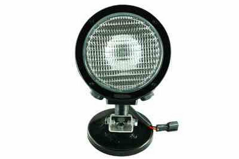 35 watt HID Light w/ Adjustable Magnetic Base - Cast Aluminum - 6.75" round- FLOOD BEAM 300'X300'