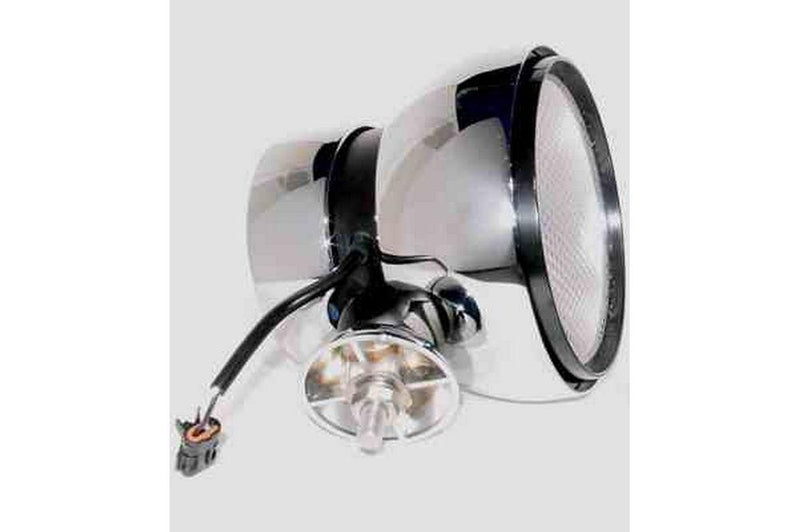 ACRO LIGHTS - X930-W HID Off Road Light - Chrome - 6 inch round - Internal Ballast - flood pattern