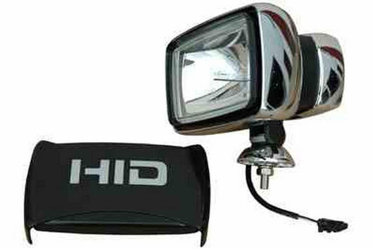 35 Watt HID Off Road Spotlight - Internal Ballast - 2700' Spot Beam - 3200 Lumens Chrome Housing