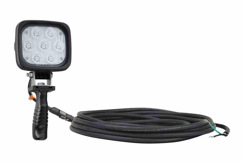 Handheld LED Light Emitter - 600' Spot Beam - 9-42V DC - 7, 3-Watt CREE LEDs - 25' Straight Cord