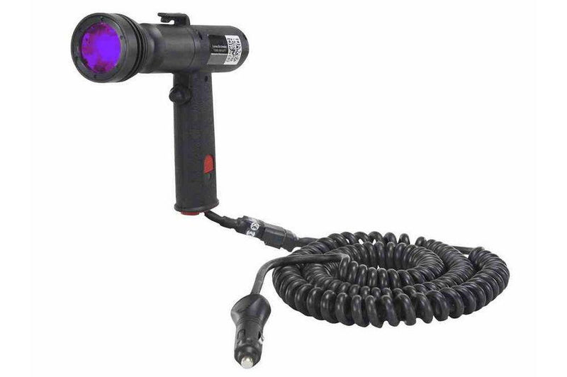 LED UV Handheld Spotlight - 3 Watts - Pistol Grip w/ 16' Coil Cord - UV405 - 9-32VDC