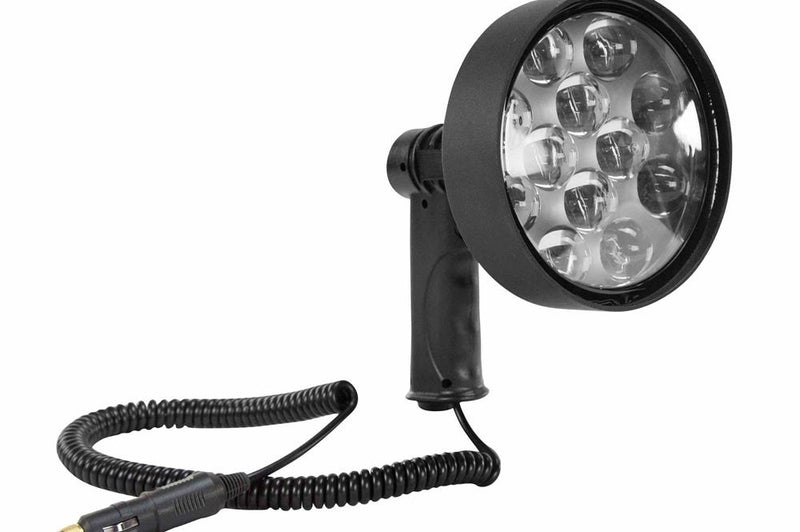 10 Million Candlepower LED Spotlight - 36 Watt - Pistol Grip - 1600 Foot Beam - 3200 Lumens - Momentary Switch