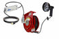 27W Dimmable LED Spotlight w/ 25' 16/3 SOOW Cord Reel & Inline Transformer - 100-277VAC to 24VDC