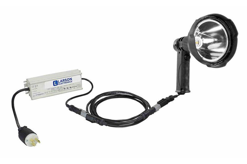 12 Million Candlepower LED Spotlight - 45 Watt - Pistol Grip - 120-277VDC - 4000 Lumens