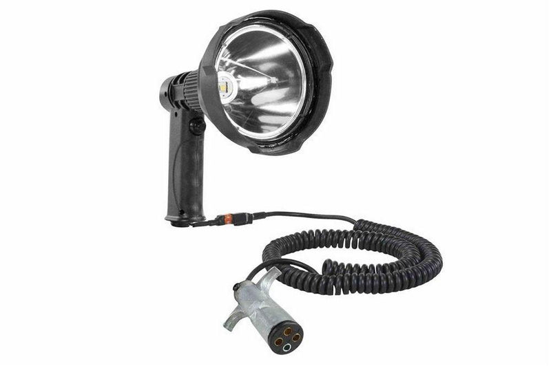 12 Million Candlepower LED Spotlight - 45W - Pistol Grip - 12-32VAC - 4000 lm- 4-Pin Trailer Plug