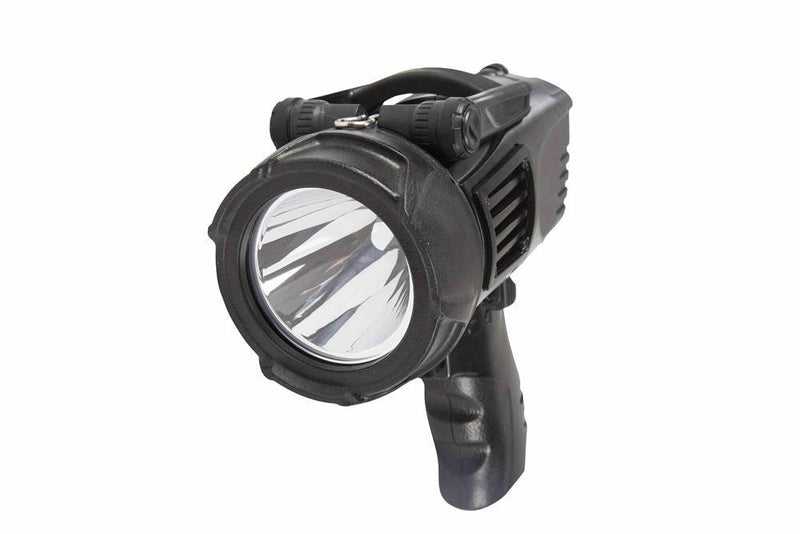 Rechargeable Handheld LED Pistol Grip Spotlight - 800' Spot Beam - 3 Modes