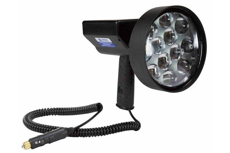 10 Mil Candlepower 36W Rechargeable LED Hunting Spotlight - 3200 Lumen - Charges While Plugged In