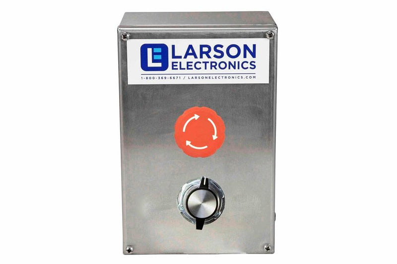 Hazardous Location Control Box - C1D2 - (1) 10k ohm Potentiometer, (1) PB - Flanged Backplate Mount - Type 4X