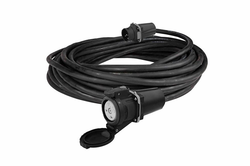 20A Hazardous Location Extension Cord - Class I/II, Div 2 - 125V - Hazloc Plug/Connector, 100' 12/3 SOOW Cord - IP67