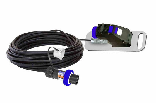 Explosion Proof Extension Cord - 50M 12/3 SOOW Cord - 220V - 20A Cont Capacity - Blue