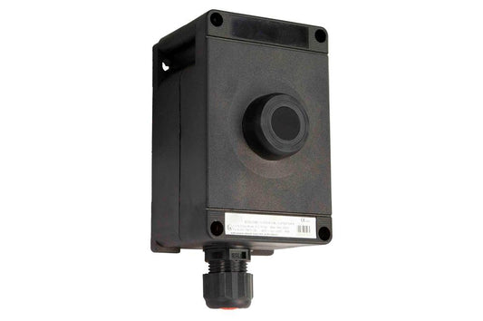 Explosion Proof Push Button, Black, Momentary, ATEX/IECEx, M20 Hub, (2) N/O Contacts