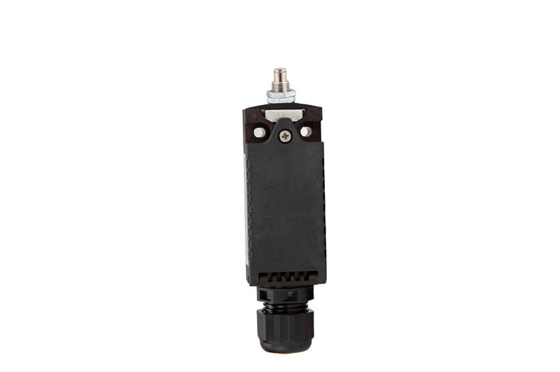 Explosion Proof Limit Switch - Straight M12 Threaded Push Rod - 320V AC/250V DC - Panel Mount - ATEX/IECEx - Single Action Head