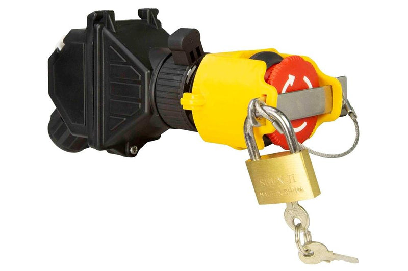 Explosion Proof Emergency Stop Push Button w/ Lockout - 250V AC, 110V DC - Twist to Release, 40mm - (2) Keys - ATEX/IECEx