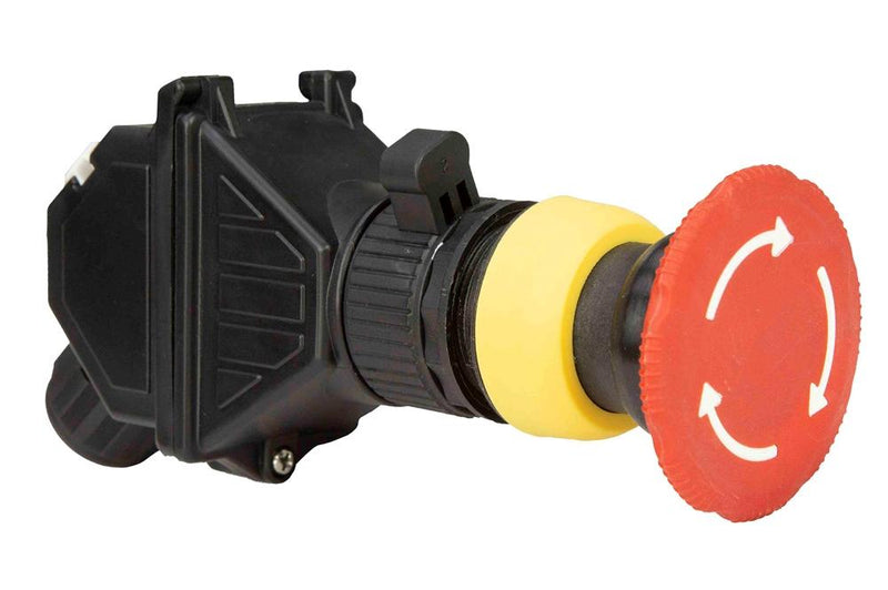 Explosion Proof Emergency Stop Push Button - 250V AC, 110V DC - Twist to Release - ATEX/IECEx Rated - IP66