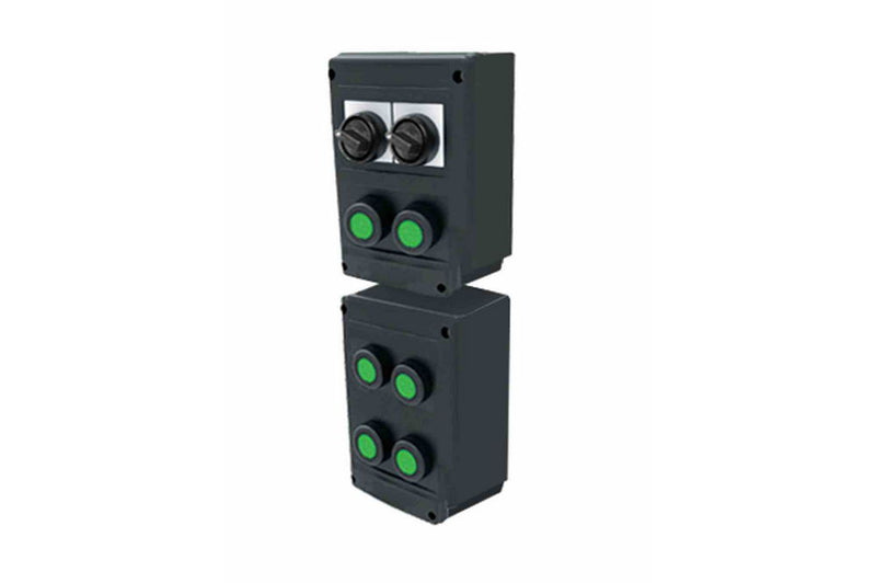 Non-Metallic Explosion Proof Switch - (2) 2-Pos Selector Switches, (6) Momentary Push Buttons - C1D2