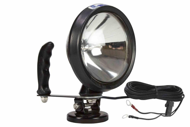 100W Magnetic Sealed Beam HIR Spotlight w/ Ring Terms. - 3.25" Base - 12 Mil Candlepower - 750' Beam