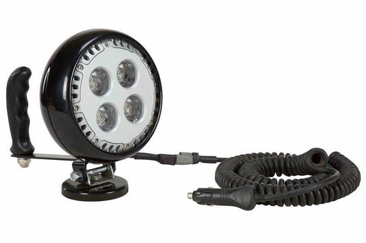 Hand Magnetic LED Spotlight - Adjustable Tilting Base - 4 LEDs - 40 Watts - 3600 Lumen - 9-32VDC