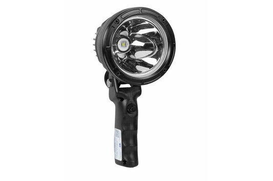 6 Million Candlepower LED Spotlight - 25 Watt Handheld Hunting Spotlight - 12-32V DC - Flying Leads