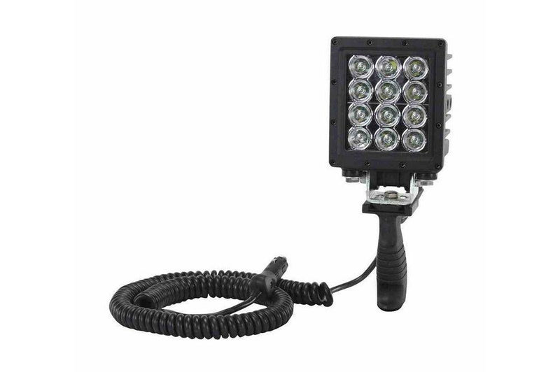 High Intensity 60 Watt LED Handheld Spotlight - 12, 5-Watt LEDs - 5,556 Lumens - 12-48V DC - Extreme